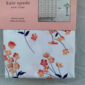 NWT Kate Spade WINDY FLORAL Color Fabric Shower Curtain. 72”x72”.